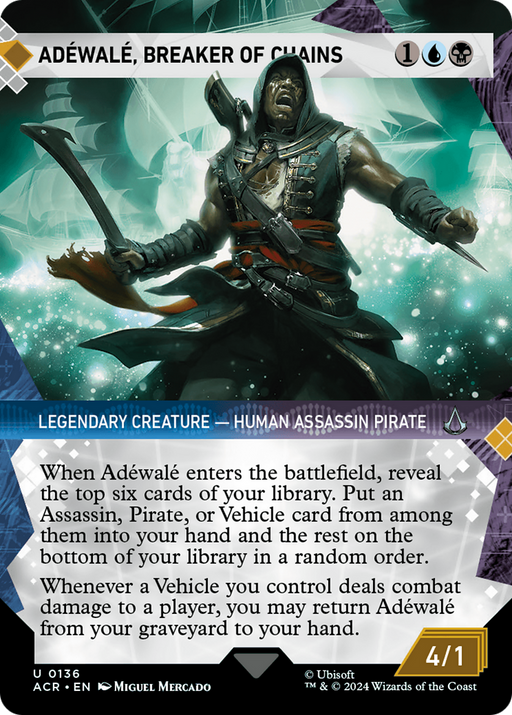 Adéwalé, Breaker of Chains (ACR-136) - Assassin's Creed: (Showcase) (Borderless) - for just $0.07! 