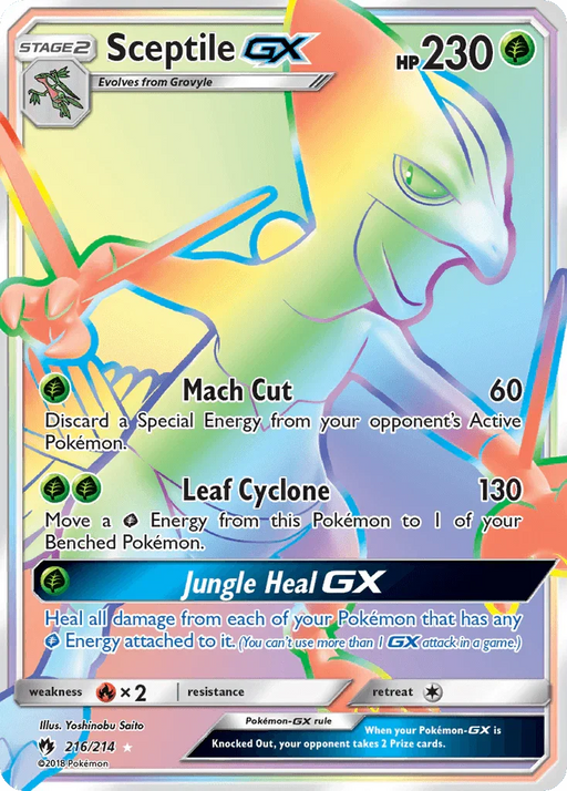 Sceptile GX (216/214) [Sun & Moon: Lost Thunder] - for just $17.55! 