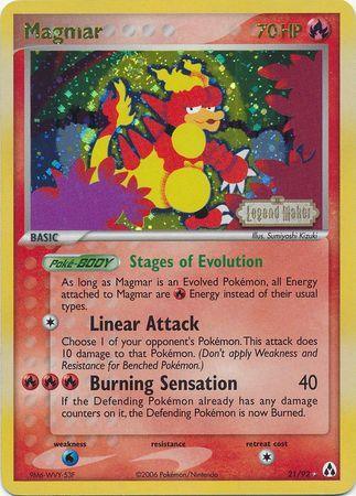 Magmar (21/92) (Stamped) [EX: Legend Maker] - for just $39.35! 
