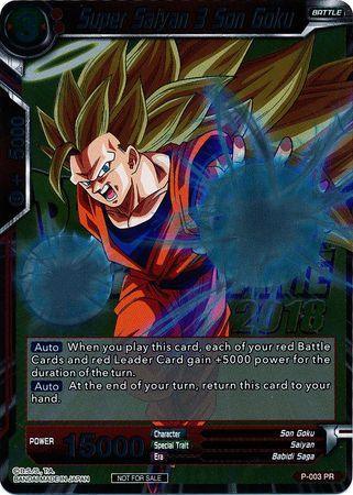 Super Saiyan 3 Son Goku (Metallic Foil) (Event Pack 2018) (P-003) [Promotion Cards] - for just $1.70! 