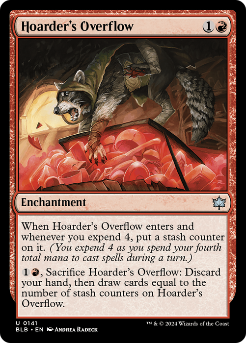 Hoarder's Overflow (BLB-141) - Bloomburrow - for just $0.04! 
