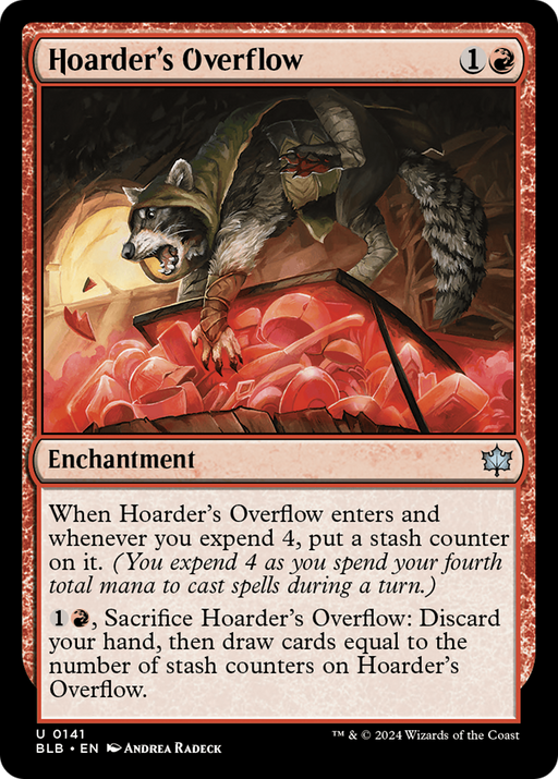 Hoarder's Overflow (BLB-141) - Bloomburrow - for just $0.04! 