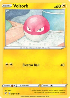 Voltorb (045/185) [Sword & Shield: Vivid Voltage] - for just $0.10! 