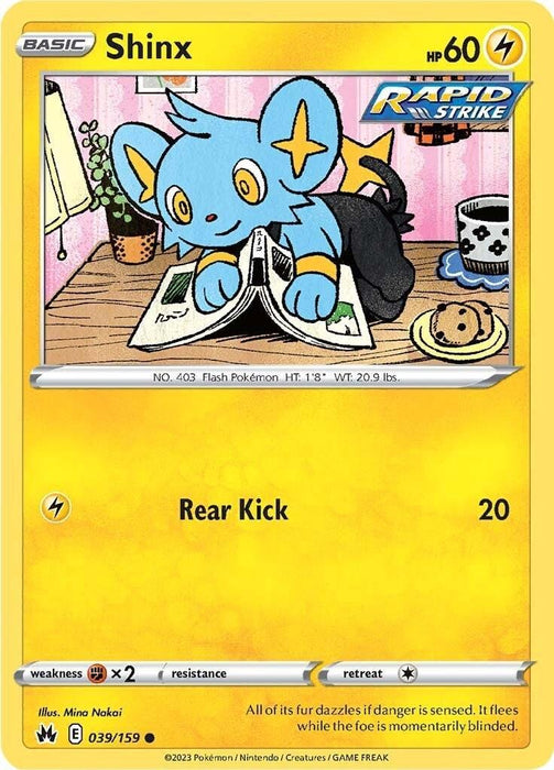 Shinx (039/159) (39) [Sword & Shield: Crown Zenith] - for just $0.10! 