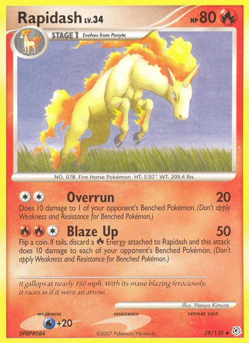 Rapidash (59/130) [Diamond & Pearl: Base Set] - for just $0.30! 