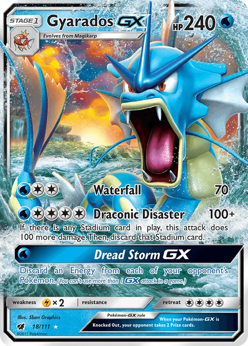 Gyarados GX (18/111) [Sun & Moon: Crimson Invasion] - for just $10.35! 