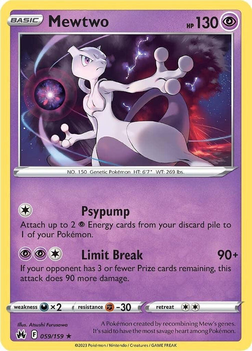 Mewtwo (059/159) [Sword & Shield: Crown Zenith] - for just $1.25! 