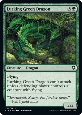 Lurking Green Dragon (Commander Legends: Battle for Baldur's Gate) Near Mint - for just $0.15! 