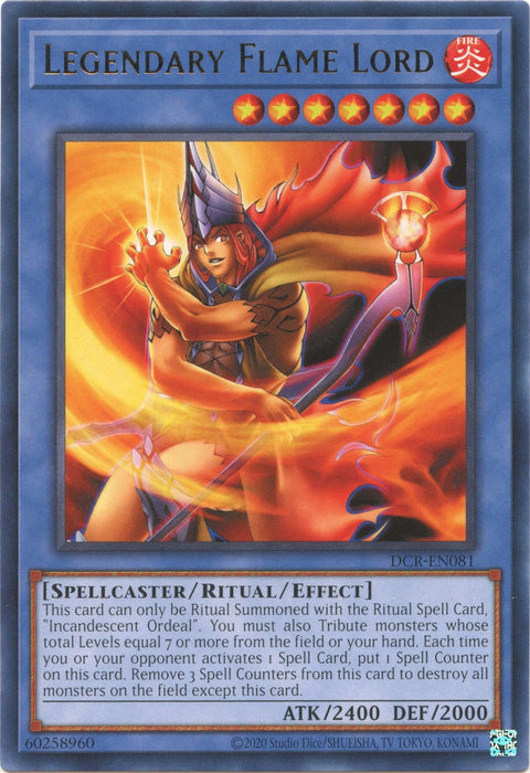 Legendary Flame Lord (25th Anniversary) [DCR-EN081] Rare - for just $0.20! 