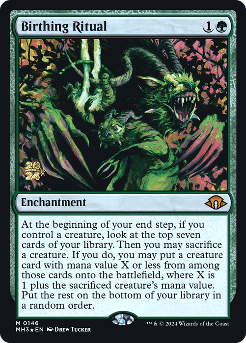 Birthing Ritual (PRE-146) - Modern Horizons 3 Promos Foil - for just $2.81! 