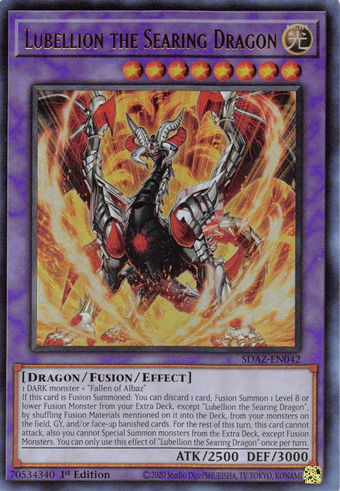 Lubellion the Searing Dragon [SDAZ-EN042] Ultra Rare - for just $0.10! 