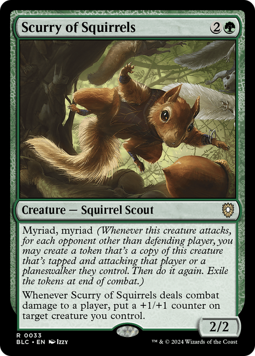 Scurry of Squirrels (BLC-033) - Bloomburrow Commander - for just $0.29! 