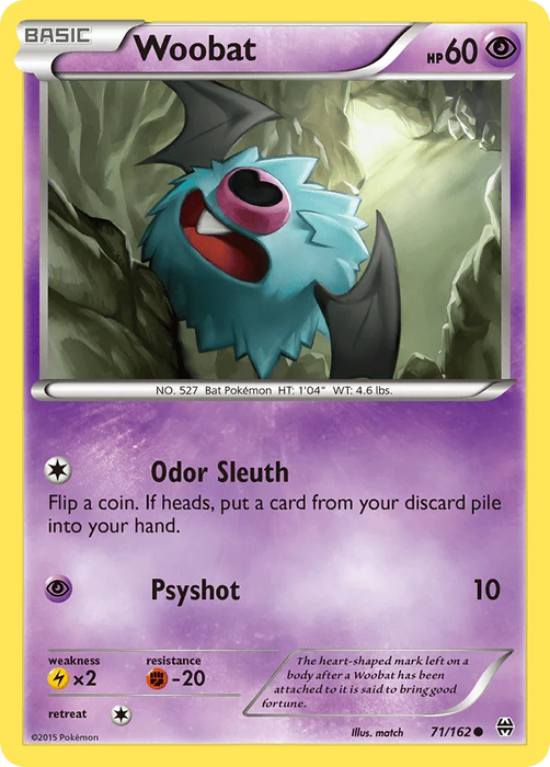 Woobat (71/162) [XY: BREAKthrough] - for just $0.10! 