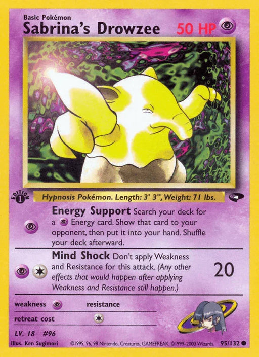 Sabrina's Drowzee (95/132) [Gym Challenge 1st Edition] - for just $0.50! 
