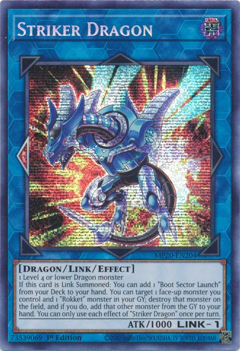 Striker Dragon [MP20-EN204] Prismatic Secret Rare - for just $0.45! 