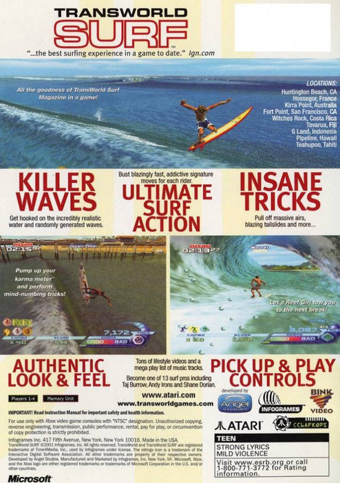 TransWorld Surf – Xbox (XBOX) - for just $5.99! 