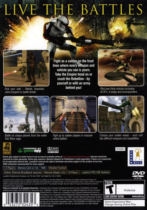 Star Wars: Battlefront – PlayStation 2 (PS2) - for just $8.99! 