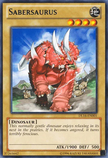 Sabersaurus (Blue) [DL16-EN001] Rare - for just $0.40! 