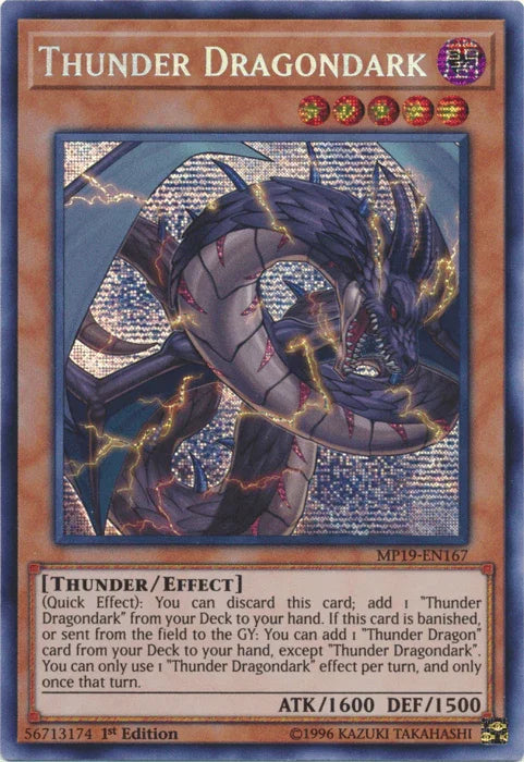 Thunder Dragondark [MP19-EN167] Prismatic Secret Rare - for just $0.40! 