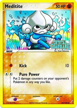 Meditite (56/100) (Stamped) [EX: Crystal Guardians] - for just $4.20! 