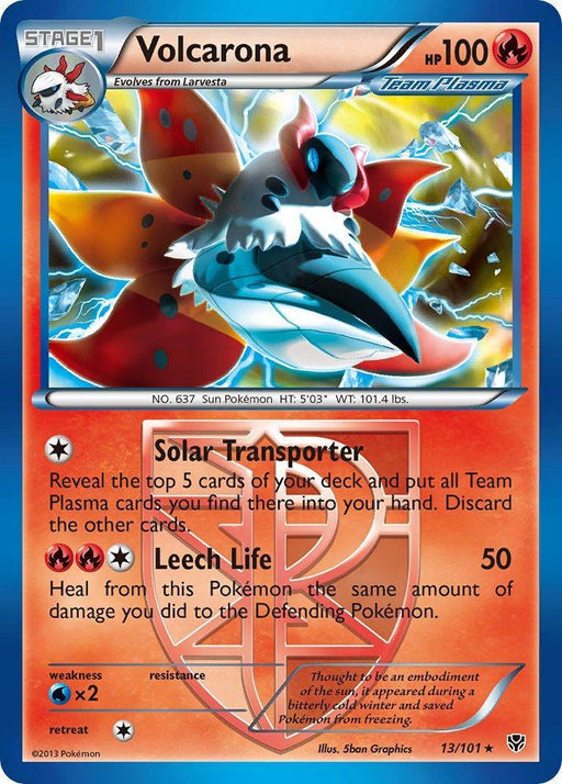 Volcarona (13/101) (Theme Deck Exclusive) [Black & White: Plasma Blast] - for just $0.55! 