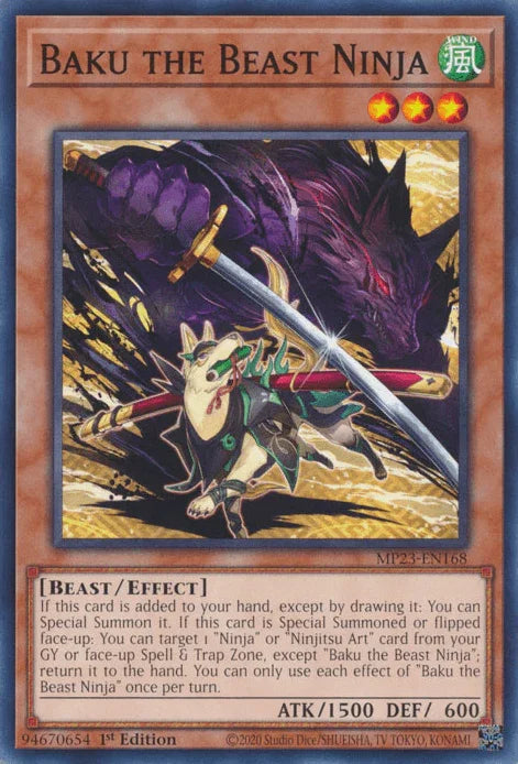 Baku the Beast Ninja [MP23-EN168] Common - for just $0.10! 