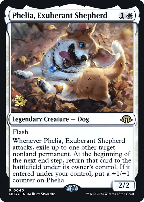 Phelia, Exuberant Shepherd (PRE-040) - Modern Horizons 3 Promos Foil - for just $3.28! 