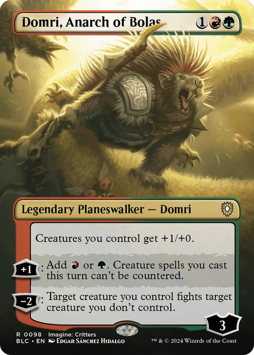 Domri, Anarch of Bolas (BLC-098) - Bloomburrow Commander (Borderless) - for just $0.15! 
