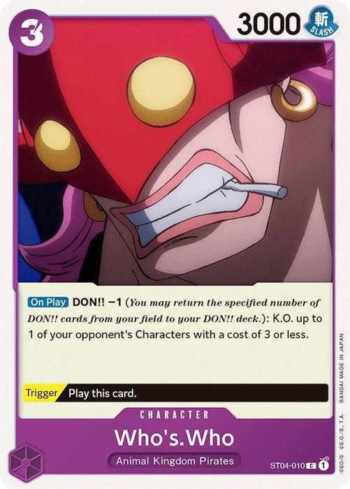 Who's.Who [Starter Deck: Animal Kingdom Pirates] - for just $0.10! 