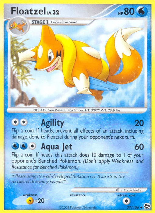Floatzel (37/106) [Diamond & Pearl: Great Encounters] - for just $0.20! 