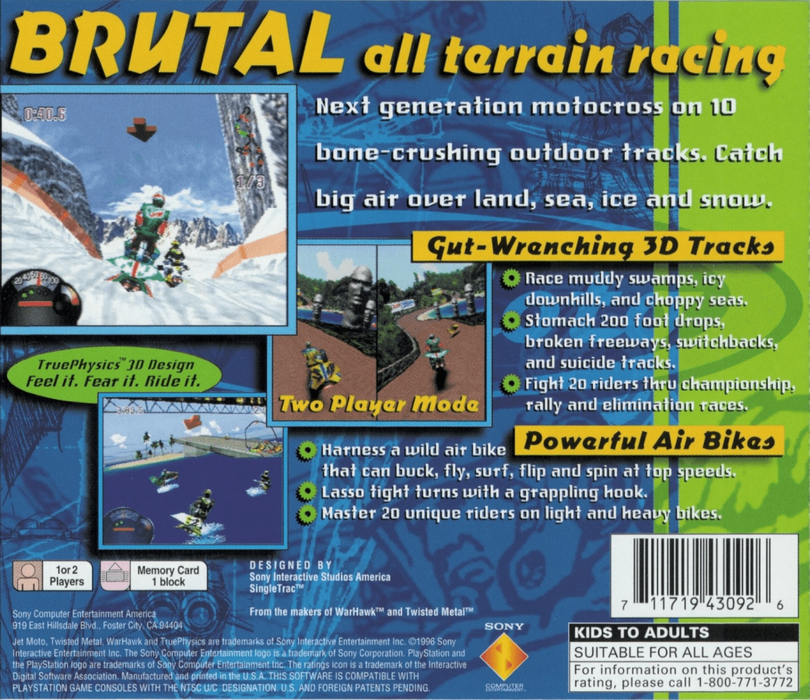 Jet Moto – PlayStation 1 (PS1) - for just $0! 