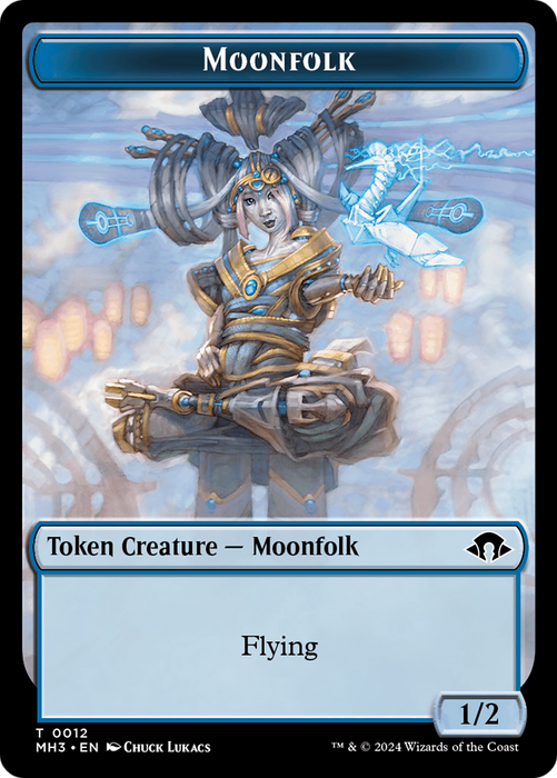 Servo // Moonfolk Double-Sided Token [Modern Horizons 3 Tokens] - Just $0.45! Shop now at Retro Gaming of Denver