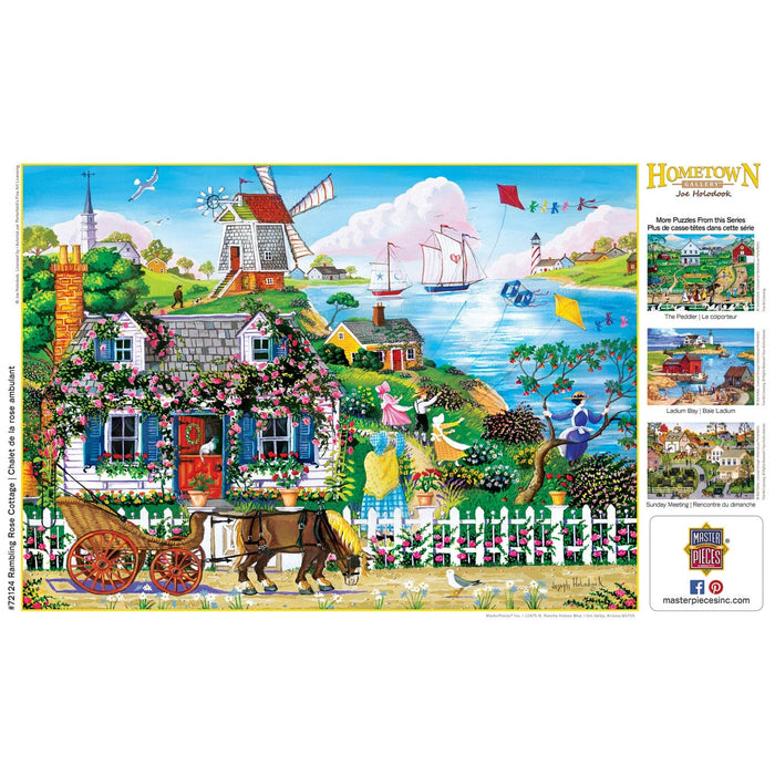 Hometown Gallery - Rambling Rose Cottage 1000 Piece Jigsaw Puzzle - for just $16.99! 