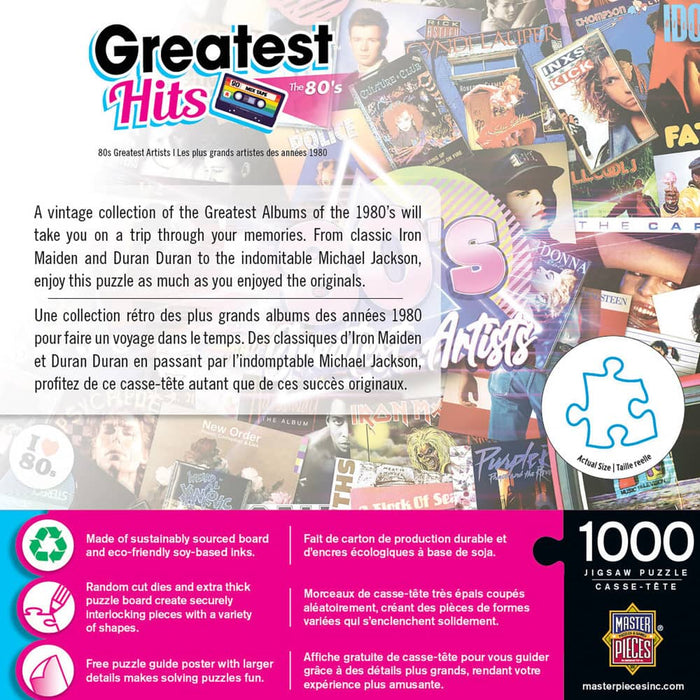 Greatest Hits - 80's Artists 1000 Piece Jigsaw Puzzle - for just $16.99! 