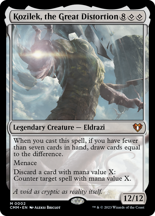 Kozilek, the Great Distortion (CMM-002) - Commander Masters - for just $1.58! 
