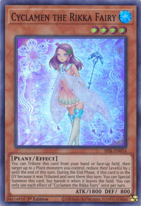 Cyclamen the Rikka Fairy [SESL-EN016] Super Rare - for just $0.15! 