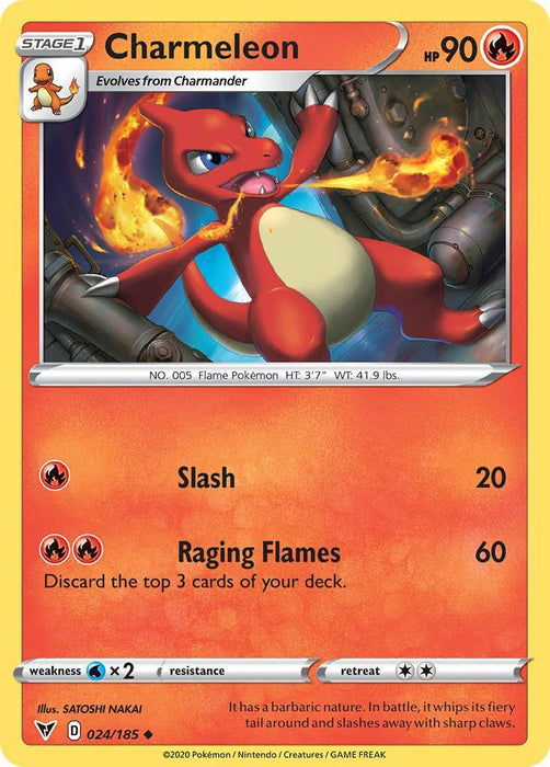 Charmeleon (024/185) [Sword & Shield: Vivid Voltage] - for just $0.10! 