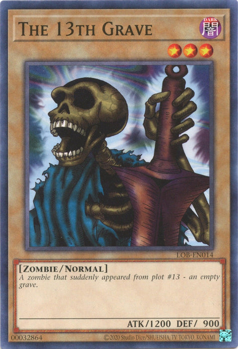 The 13th Grave (25th Anniversary) [LOB-EN014] Common - for just $0.10! 