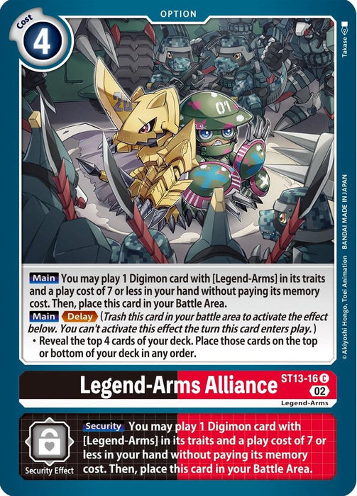 Legend-Arms Alliance [ST13-16] [Starter Deck: Ragnaloardmon] - Just $0.09! Shop now at Retro Gaming of Denver