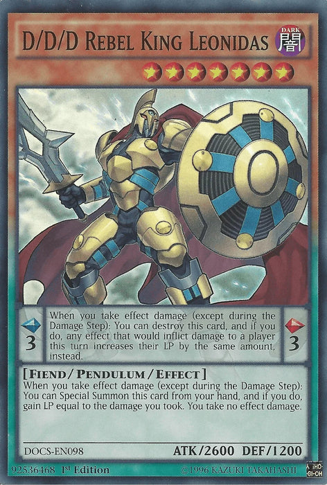 D/D/D Rebel King Leonidas [DOCS-EN098] Super Rare - for just $0.15! 