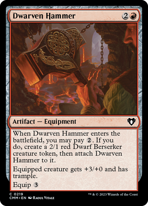 Dwarven Hammer (CMM-219) - Commander Masters - for just $0.03! 