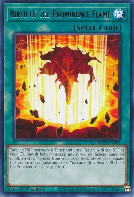 Birth of the Prominence Flame [MP22-EN098] Rare - for just $0.10! 