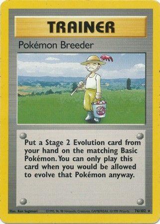 Pokemon Breeder (76/102) [Base Set Unlimited] - for just $3.10! 