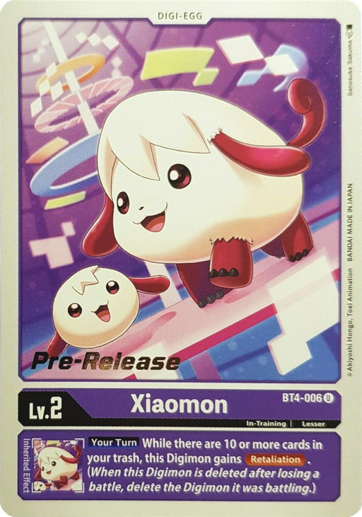 Xiaomon [BT4-006] [Great Legend Pre-Release Promos] - Just $0.09! Shop now at Retro Gaming of Denver