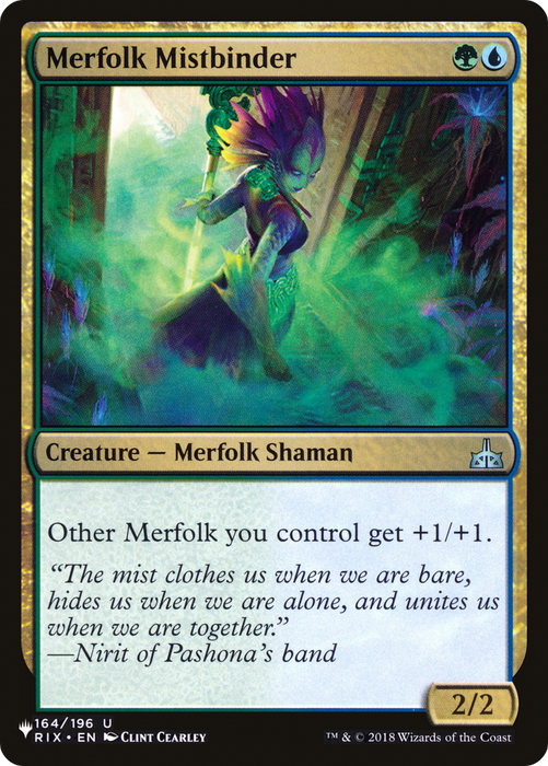 Merfolk Mistbinder (LIST-RIX-164) - The List - for just $0.06! 