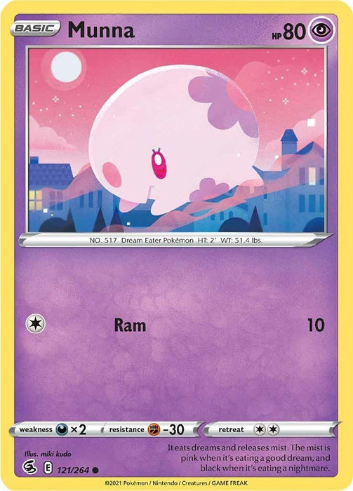 Munna (121/264) [Sword & Shield: Fusion Strike] - for just $0.10! 