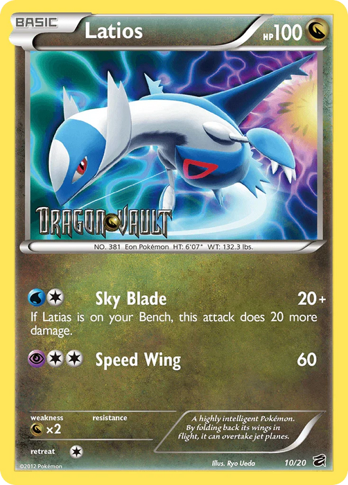 Latios (10/20) (Blister Exclusive) [Black & White: Dragon Vault] - for just $14.05! 