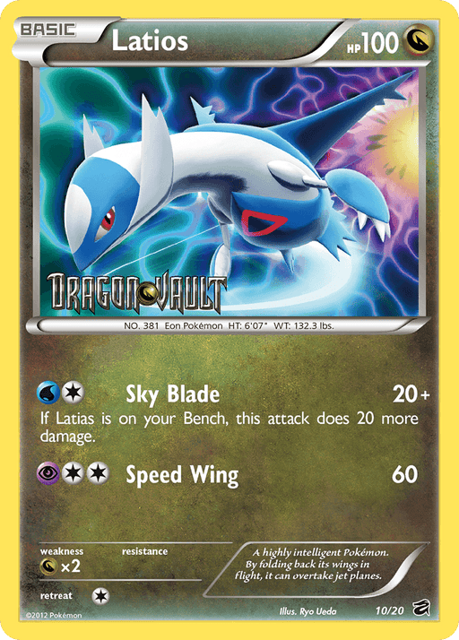 Latios (10/20) (Blister Exclusive) [Black & White: Dragon Vault] - for just $8.55! 