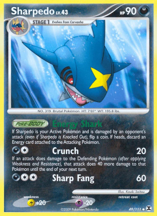 Sharpedo (49/111) [Platinum: Rising Rivals] - for just $0.25! 