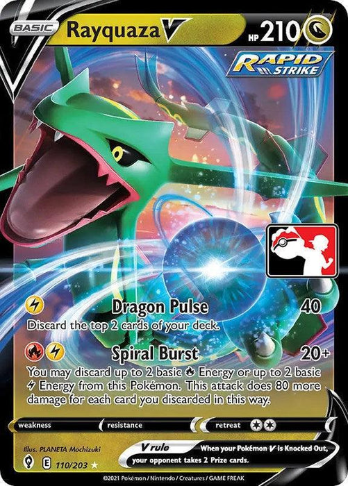 Rayquaza V (110/203) [Prize Pack Series One] - for just $15.85! 